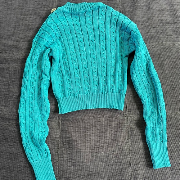 GIUSEPPE DI MORABITO Crystal-Embellished Cropped Cable Sweater never worn - Picture 6 of 10